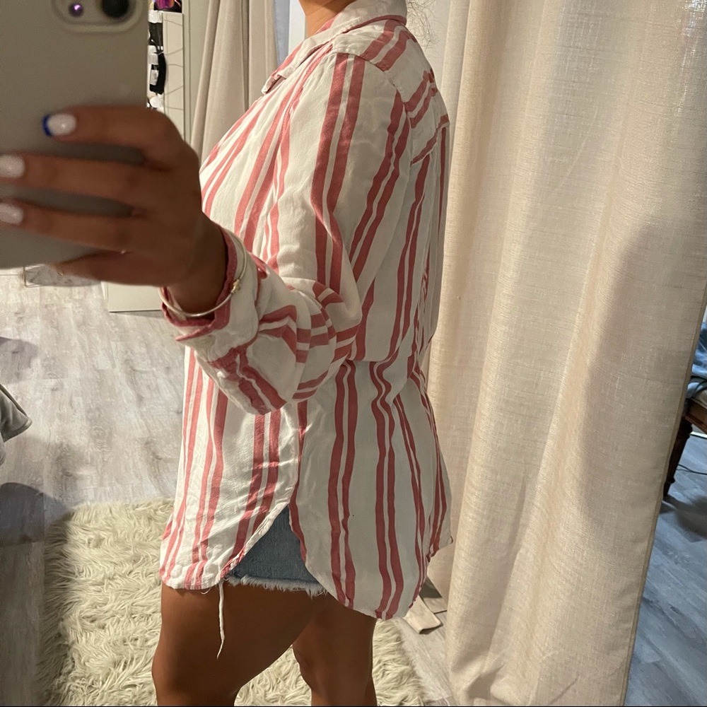American Eagle Button Down Oversized Top - image 3